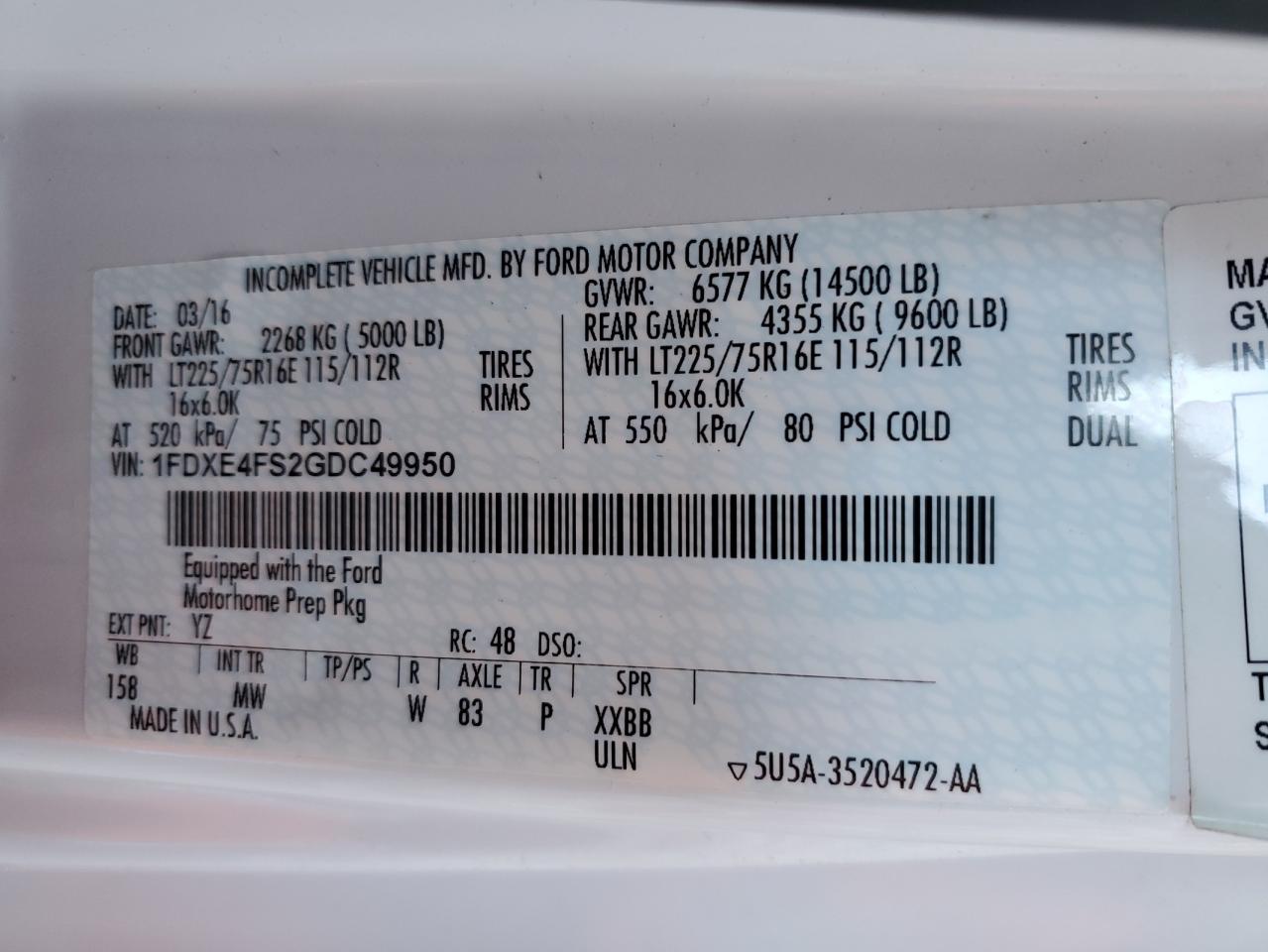 Ford Econoline E450 Super Duty Cutaway Van Image 10